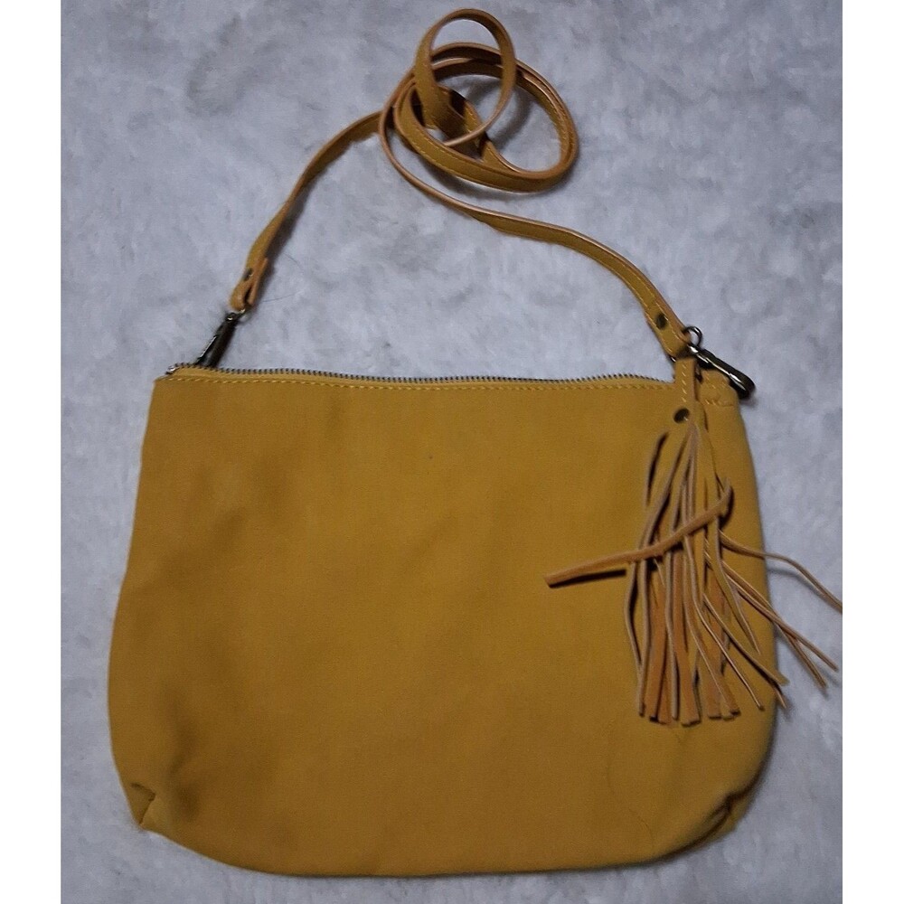 Vintage Gap soft Cotton/polyester mustard yellow shoulder purse